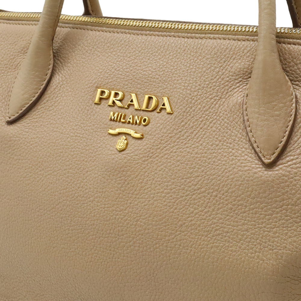 PRADA Cream Leather Shoulder Bag - Picture 10 of 10